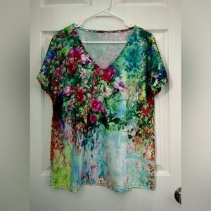 Floral Short Sleeve Top
